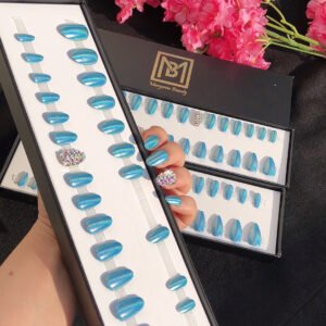 Chrome & Holographic Moonstone Blue