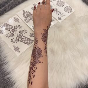 dark brown henna sticker group 2