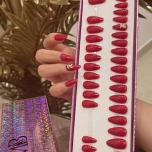 red medium sharp with crystal
