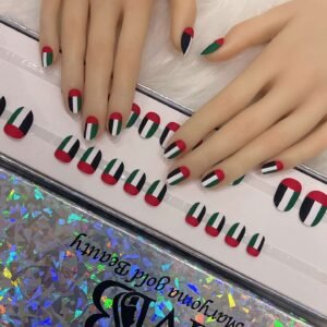 UAE FLAG COLOR OVAL SHAPE