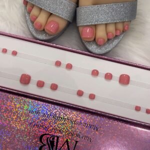 baby pink feet nails (new)