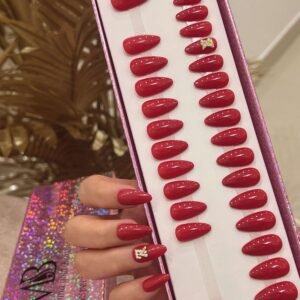 red medium sharp with crystal