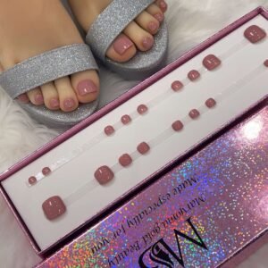 pink nude feet nails (new)