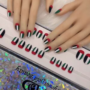 UAE FLAG COLOR OVAL SHAPE