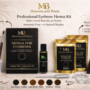 حنة حواجب بدرجة ( بني ذهبي )