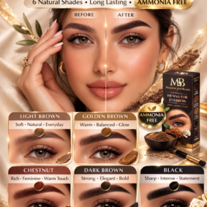 حنة حواجب بدرجة ( بني ذهبي )