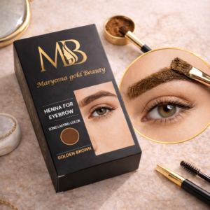حنة حواجب بدرجة ( بني ذهبي )