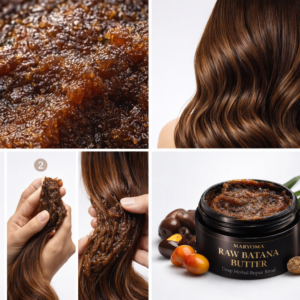 زبدة الباتانا الخام ١٠٠ ٪؜ للشعر